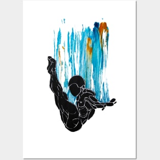 Springboard Diver, Platform Diving Posters and Art